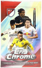 2021 Topps Chrome MLS Soccer Factory Sealed HOBBY Box Vela Rossi Chicharito Pepi picture