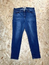 Vintage America Blues Jeans Womens 14/32 Blue Denim Straight Leg Mid Rise picture