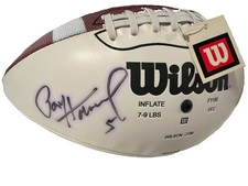 Paul Hornung Signed Football Green Bay Packers HOF Wilson NCAA Display Case picture