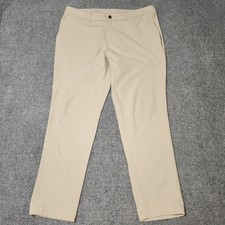 Lululemon ABC Classic Fit Trouser Pant Mens 38x30 Tan Beige Warpstreme LM5AO5S picture