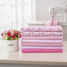 7-Piece Cotton Fabric Fat Quarter Bundle - 20