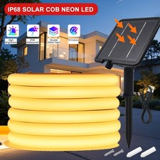 Solar COB Neon LED Strip Light Waterproof Outdoor 8 Mode Flexible 320LEDs/M picture
