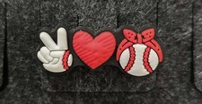 Baseball Peace, Baseball Love Pin picture
