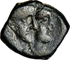 VERY RARE ERROR NABATAEA. Rabbel II, with Gamilat. AD 70 Greek coin picture