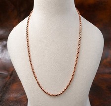High Quality Copper Chain (1 Piece) 20 to 30 Inches Solid Copper Handmade Chain picture
