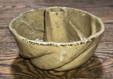 RARE John Bell Glazed Yellow Turkshead Mold Marked JOHN BELL 1863 picture
