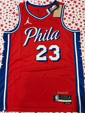 Phila 76ers Lebron James Jordan NBA Swingman Jersey Statement Edition (Adult L) picture