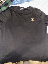 Psycho Bunny Men's Black XL Crew Neck Short Sleeve Cotton Knit Logo Tee picture