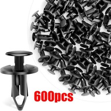 600PCS 8mm Bumper Retainer Clips Auto Car Plastic Push Rivets Fastener Fender1 picture