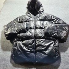 Gap Recycled Puffer Size S Black Hooded Jacket picture
