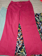 Judy Blue Women's Plus Burgundy Straight Leg Mid Rise Denim Jeans Pockets picture