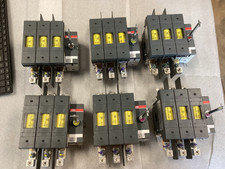 ABB OS100GJ03 Fusible Disconnect switch 100A 3 Poles 600VAC w/Fuses Lot of 6 picture