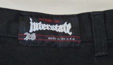 VINTAGE Interstate Black Baggy Jeans 38x35 MINT picture