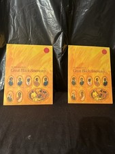 2 Late 20th Century Pop-up Books Titled Great Black Americans picture