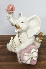 Lenox Tons Of Love Porcelain Cupid Elephant Figurine 4.5