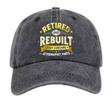 Vintage Retired Rebuilt Surgery Recovery Outdoor Leisure Unisex Dad Hat picture
