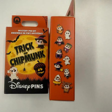 Authentic HK Disney 2026 Halloween Trick or Chip Munk Mystery Pins 1 Blind Box picture