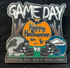Carolina Panthers vs Philadelphia Eagles 2015 Game Day Collector Pin. picture