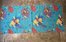 Vintage Disney Winnie the Pooh Bed Sheet Piglet Honey 32W x 83L picture