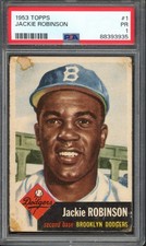 1953 Topps #1 Jackie Robinson PSA 1 Vintage HOF Baseball Card (3935) picture