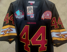 NWT Washington Redskins #44 John Riggins Dual Patch sewn MENS BLACK Jersey Monk picture