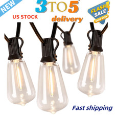 LED Outdoor String Lights Patio Lights Outdoor Waterproof 50 Feet Light, US Ship picture