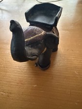 VINTAGE STYLE ORNATE ELEPHANT FIGURINE FROM THAILAND picture