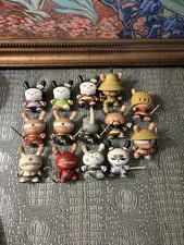 Kidrobot Huck Gee Dunny Gold Life Complete Set 14/14 Chases Included + 1 extra  picture