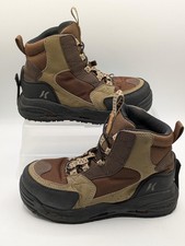 Korkers Redside Wading Boots Mens 8 Brown Fishing Kling-On Soles FB-3310 picture