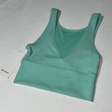 Lululemon Power Pivot Everlux Tank Motif Wild Mint Green LW1DNIS Size 6 NWT picture