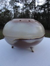 Frankoma Plainsman Pattern Gold Pow Wow Fondue Pot Pat Design # 176914 picture