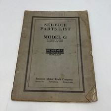 Vintage Bessemer Trucks Model G 1 Ton Service Parts List Original Manual picture