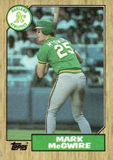 1987 Topps #366 Mark McGwire Rookie RC picture