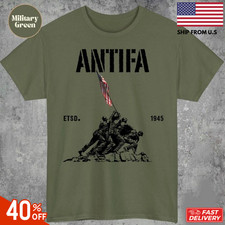 Antifa estd 1945 shirt: Patriotic Anti Fascist, Pro Democracy Liberal Protest Te picture