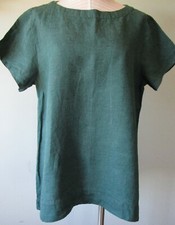 FLAX Designs  Linen  ELITE  Shirt    2G    NWT  GREEN  CLEARANCE picture