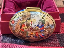 Staffordshire Enamel Trinket Box 