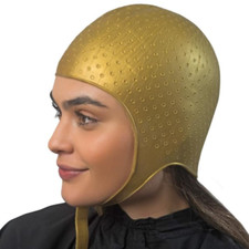 Gorro de pelo con realce de silicona Color dorado | Tipo picture