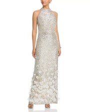 Eliza J Women's Sequin 3D Floral Gown MSRP $268 picture