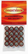 16 Brightvision Redline Wheels Medium Size Hong Kong Bright Chrome Bearing Style picture