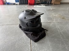Ilm Motorcycle Helmet Size L Black With Visitor picture