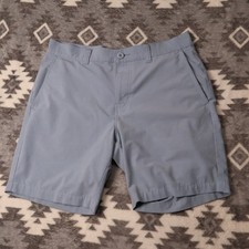 TravisMathew Beck Golf Shorts Light Blue Mens 33 Stretch Performance picture