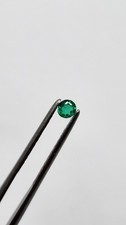 Natural Colombian Emerald 0.22 Ct Round Muzo Cunas Cedar Oil Fine Gemstone picture