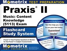 Praxis II Music: Content Knowledge (5113) Exam Flashcard Study System picture