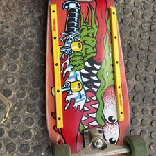 Santa Cruz Keith Meek Slasher Retro Reissue red  Skateboard Complete Deck  picture