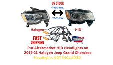 2017–2021 Jeep Grand Cherokee Halogen to Aftermarket HID Headlight Harness picture