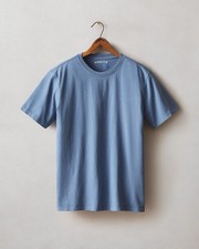 American Giant Midweight Crew Neck T Shirt Moonlight Blue Men’s Medium USA Made picture