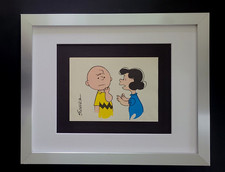 Charles Schulz Snoopy Peanuts Signed 1968  Cartoon Print Framed picture