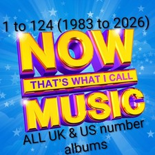 Now That's What I Call Music 1-124 ALL ALBUMS 1983-2026 +tons more see descrip picture