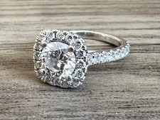 1.18 CT Diamond Ring - Round Cut - Lab Grown - SI1 Clarity - G Color - IGI Cert. picture