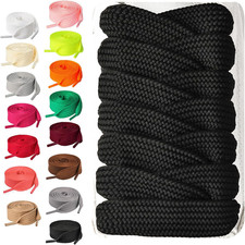 Booyckiy 2 Pairs Fat Shoe Laces for Sneakers, 3/4'' Wide Thick Shoelaces picture